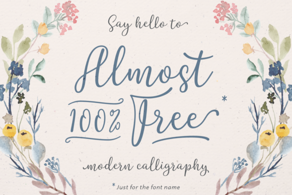 Almost 100 Free: A Bold Script Font for Makers