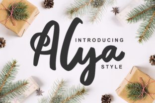 Alya: A Modern Script Font for Editorial Design