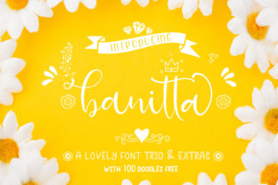 Banitta Family: A Sweet Script Font for Editorial Design