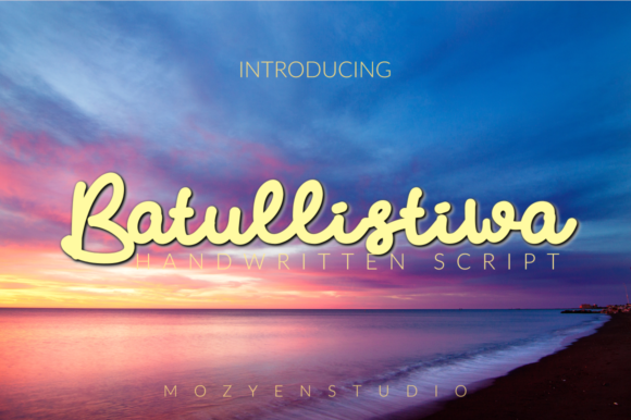 Batullistiwa: A Charming Script Font for Small Business Branding
