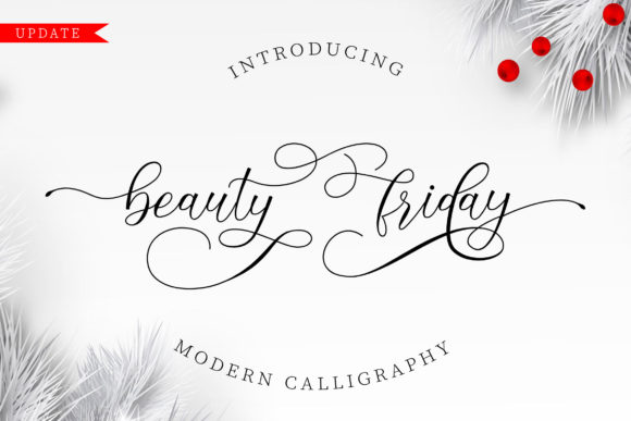Beauty Friday: A Script Typeface for Modern Branding