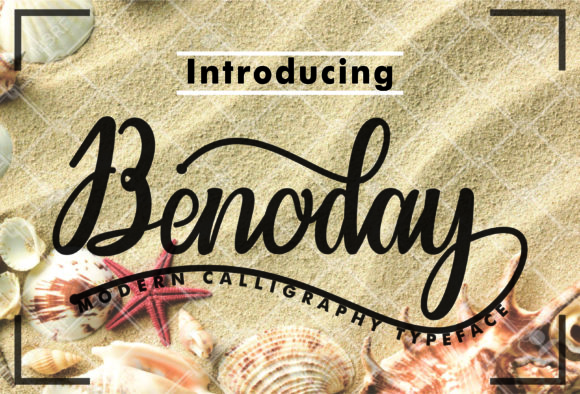 Benoday: A Fresh Script Typeface for Editorial Design