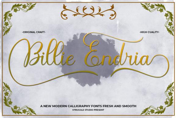 Billie Endria: The Script Font That Elevates Campaign Visuals