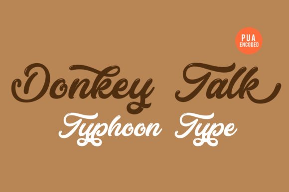 Donkey Talk: A Playful Font for Makers