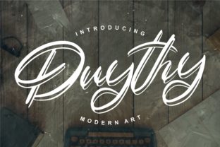 Duythy Font: A Script Typeface for Polished Branding