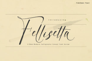 Fellisetta: A Modern Script Typeface for Editorial Design