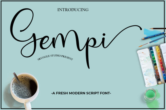 Gempi Font Review: Elevating Campaign Visuals with Modern Script