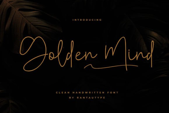 Golden Mind: A Script Font for Memorable Branding