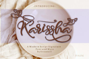 Karrisha: A Bold Script Font for Editorial Design