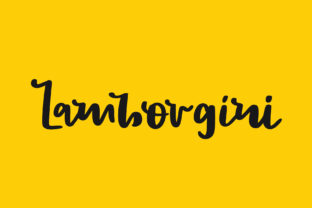 Lamborgini: A Playful Script Font for Editorial Design