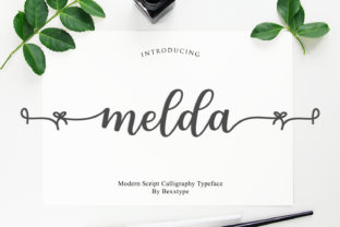 Melda: A Romantic Script Font for Editorial Design