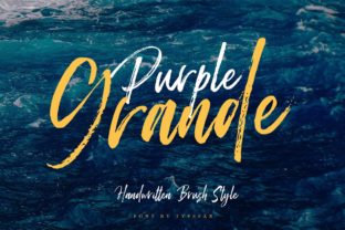 Purple Grande: A Daring Script Font for Editorial Impact