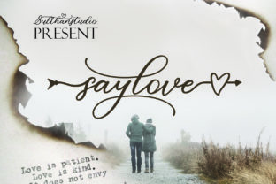 Say Love: A Charming Script Font for Editorial Design